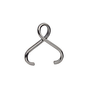 Bail, ice-pick pendant, gunmetal-plated brass, 21x6mm with 11mm grip length. Sold individually.