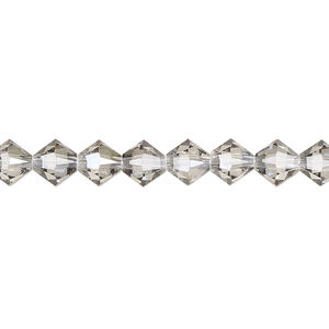 Bead 1pkg360 crystal urban grey, Swarovski&reg;, 6mm XILION bicone 5328