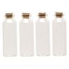 Component, glass and cork, clear, 79x27mm bottle with stopper. Sold per pkg of 4. image number 1