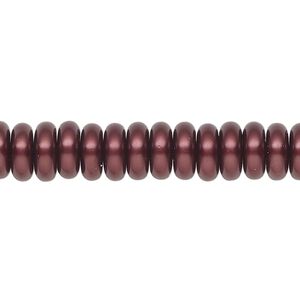 Pearl 1pk bordeaux, Celestial Crystal&reg; 8x3mm rondelle 15.5-16 inch