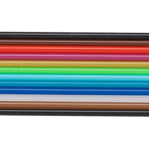 Cord, silicone, assorted colors, 2.2mm tube. Sold per pkg of (12) 18-inch sections.