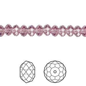 Bead 144pk iris, Crystal Passions&reg; 6x4mm rondelle 5040