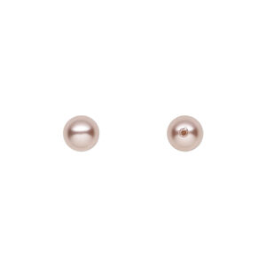 Pearl 1pkg50 vintage rose, Crystal Passions&reg; 6mm half-drilled round 5818