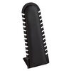 Display, 12-strand necklace, Nabuka leatherette and cardboard, black, 12-1/4 x 4-1/2 x 3-1/2 inch. Sold individually. image number 0