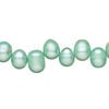 Freshwater pearl 1pkg1, top-drilled rice, 15 inch dark teal green 8x6mm-10x7mm cultured image number 0