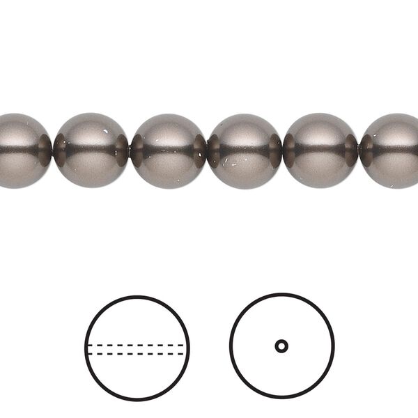 Pearl 250pk brown, Swarovski&reg; 8mm round 5810 image number 0