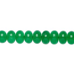 Green quartz 1pkg1, rondelle bead B grade, 15.5-16 inch graduated