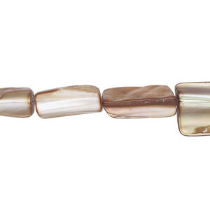 Mother-of-pearl shell 1pkg1, stick bead 15 inch copper rose 14x6mm-15x10mm