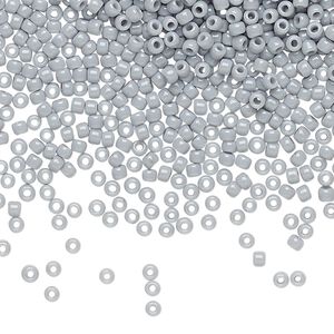Seed bead, TOHO BEADS&reg;, glass, pkg/7.5g, #11 round, opaque grey (TR-11-53).