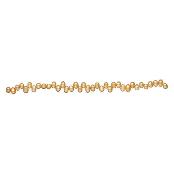 Freshwater pearl 1pkg1, top-drilled rice, 14 inch burnt orange 8x6mm-11x7mm cultured image number 1