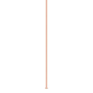 Head pin 1pkg100 copper, 2 inch, 21 gauge
