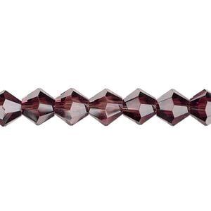 Bead 1pk transparent amethyst purple, Celestial Crystal&reg; 8mm bicone 15.5-16 inch
