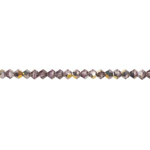 Bead 48pk light amethyst heavy vitrail light, Crystal Passions&reg; 3mm bicone 5328