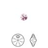 Drop 12pk amethyst, Crystal Passions&reg; 6mm pendant mini disk 6428 image number 0