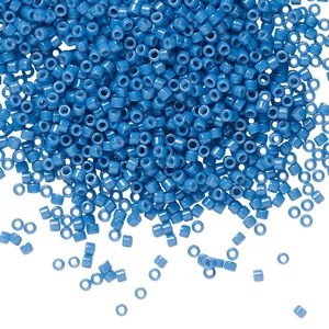 Seed bead, Delica&reg;, glass, pkg/50g, #11 round, Duracoat&reg; opaque outside dyed juniper (DB-2135).