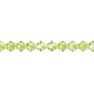 Bead 24pk citrus green, Crystal Passions&reg; 5mm bicone 5328