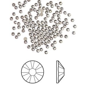 Flat back 1440pk crystal foil back, Crystal Passions&reg; 1.7-1.9mm rose round SS5 2058