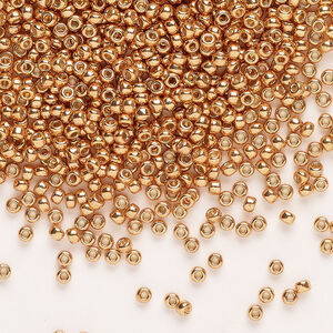 Seed bead, Miyuki 1pkg25g glass, #11 rocaille, Duracoat&reg; opaque galvanized muscat (RR-4206)