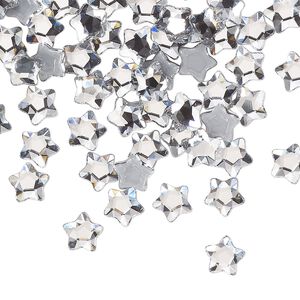 Flat back 360pk crystal foil back, Swarovski&reg; hotfix 6mm star flower 2754
