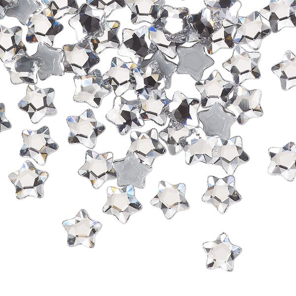 Flat back 360pk crystal foil back, Swarovski&reg; hotfix 6mm star flower 2754 image number 0