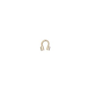 Wire guard 1pkg100 14Kt gold-filled, 5mm tube / approx 1.1mm inside diameter, Accu-Guard&trade;