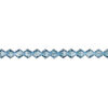 Bead 1pkg144 Malibu blue, Preciosa Czech crystal, 4mm bicone image number 0