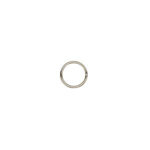 Jump ring 1pkg10 14Kt gold-filled, 8mm soldered closed round, 22 gauge / 6.6mm inside diameter