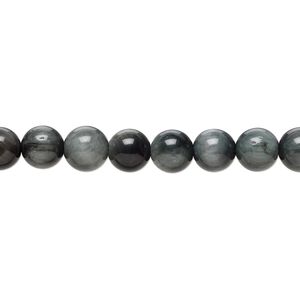 Cat's eye quartz 1pkg1, round bead natural B grade, 15.5-16 inch 6mm