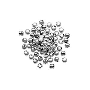 Bead 1pkg100 sterling silver, 2.5mm seamless round