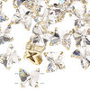 Sew-on 12pk crystal gold plate, Preciosa Czech crystal 10mm spacer butterfly image number 1