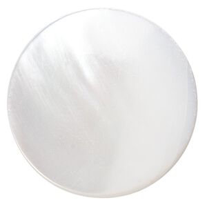 Cabochon, trochus shell (natural), 20mm calibrated round, Mohs hardness 3-1/2. Sold individually.