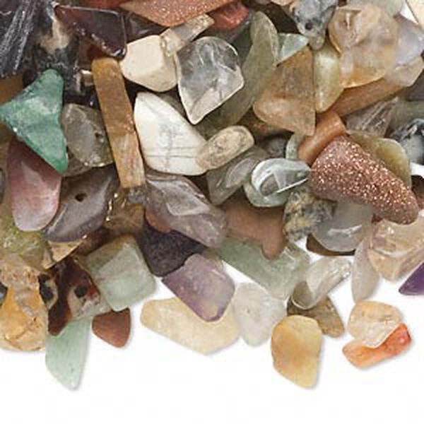 Multi-gemstone mix 1pkg50g, undrilled inlay chip mini image number 0