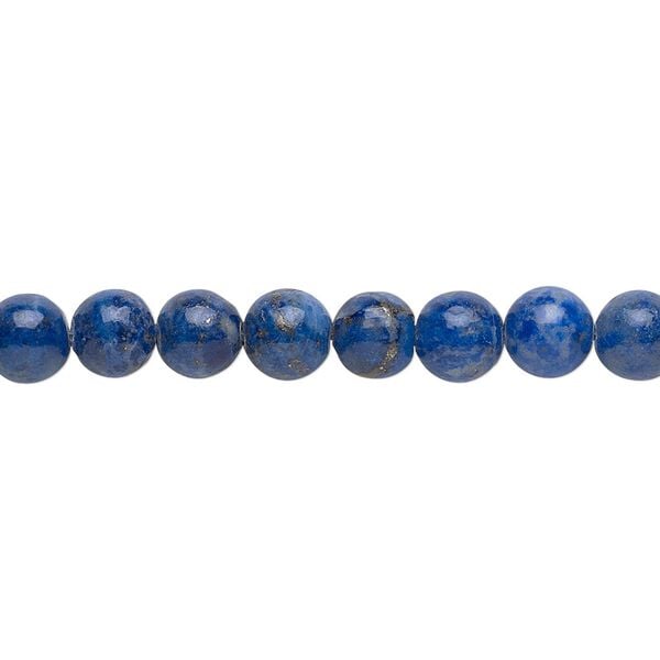 Denim lapis 1pkg1, round bead natural 15.5-16 inch 6mm image number 0