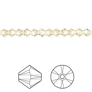 Bead 1440pk jonquil, Swarovski&reg; 4mm XILION bicone 5328