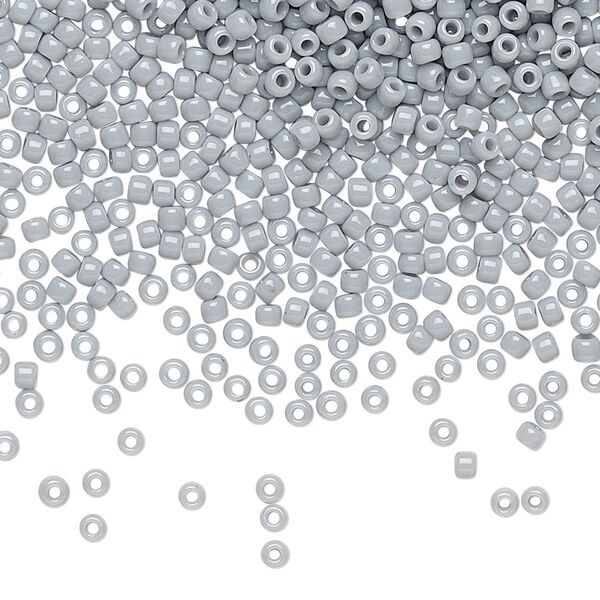 Seed bead, TOHO BEADS&reg;, glass, pkg/250g, #11 round, opaque grey (TR-11-53). image number 0