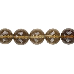 Golden quartz 1pkg1, hand-cut micro-faceted round bead 6.5 inch 9-11mm