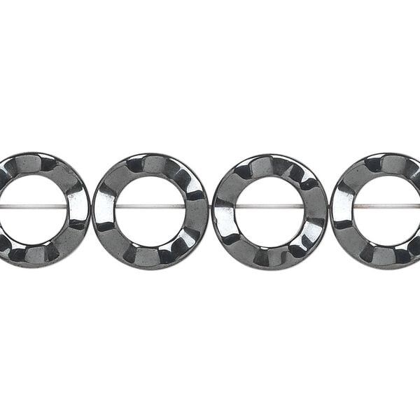 Hemalyke&trade; 1pkg1, wavy ring bead 15.5-16 inch 12mm image number 0