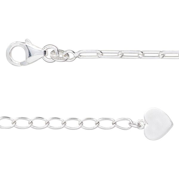 Chain 1pkg1 sterling silver cable, 2.5mm cut / lobster claw clasp, 16 inch image number 0