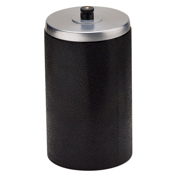 Replacement tumbler barrel, Tumble Bee&reg;, rubber and aluminum, black and silver, 8x4.5 inches, 4-pound capacity. Sold individually. image number 0
