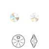 Drop 144pk crystal shimmer, Swarovski&reg; 8mm pendant mini disk 6428 image number 0