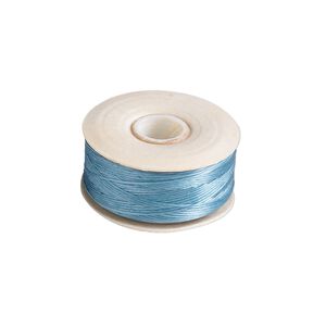 Thread, Nymo&reg;, nylon, turquoise blue, size B. Sold per 72-yard bobbin.