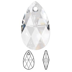 Focal 1pk crystal, Crystal Passions&reg; 38x22mm pendant pear 6106
