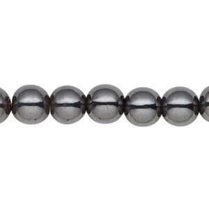 Hemalyke&trade; 1pkg1, round bead 15.5-16 inch 8mm