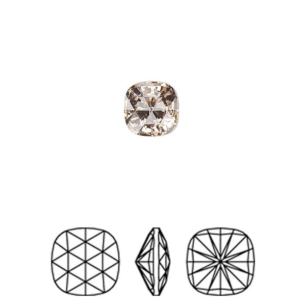 Fancy stone 144pk vintage rose foil back, Swarovski&reg; 8mm rose cut cushion 4471 image number 0