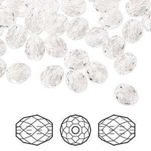 Bead 288pk crystal, Swarovski&reg; 7x6mm olive briolette 5044