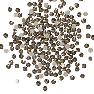Flat back 1pkg144 crystal bronze foil back, Crystal Passions&reg; 2.1-2.3mm rose round SS7 2058