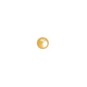 Cabochon, gold lip shell (natural), 6mm calibrated round, Mohs hardness 3-1/2. Sold per pkg of 4.