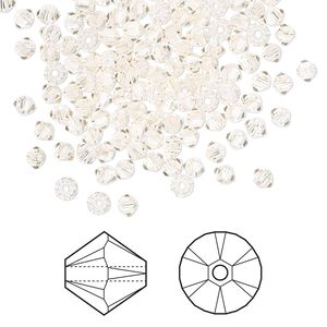 Bead 1440pk silk, Swarovski&reg; 3mm XILION bicone 5328