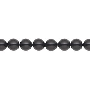 Pearl 50pk mystic black, Crystal Passions&reg; 6mm gemcolors round 5810
