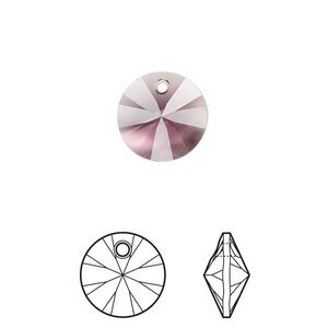 Drop 12pk iris, Crystal Passions&reg; 12mm pendant mini disk 6428